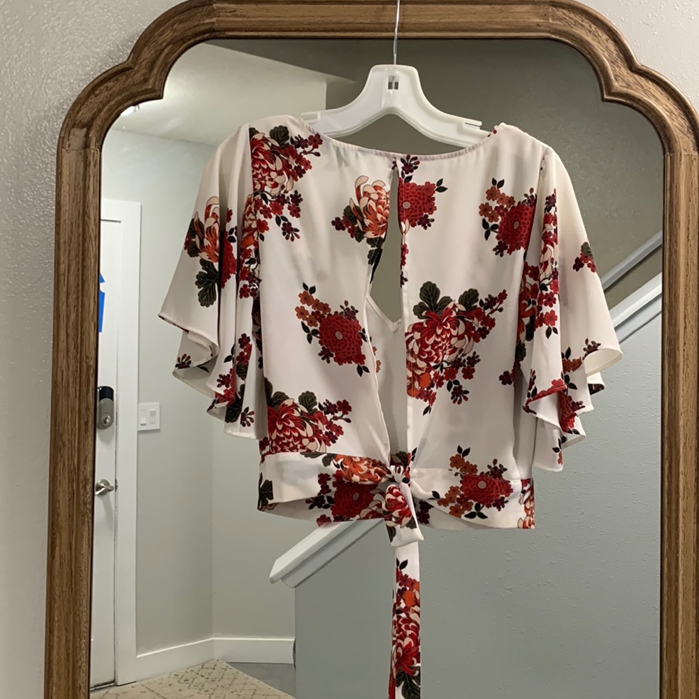 express crop blouse size S